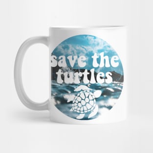 save the turtles Mug